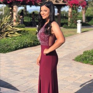 Prom/ Winter Formal Short Sleeved Dress